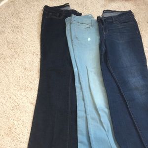 3 pairs of never worn old navy jeans! Size 12